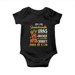Juneteenth Black Women Baby Onesie Because My Ancestor Weren't Free in 1776