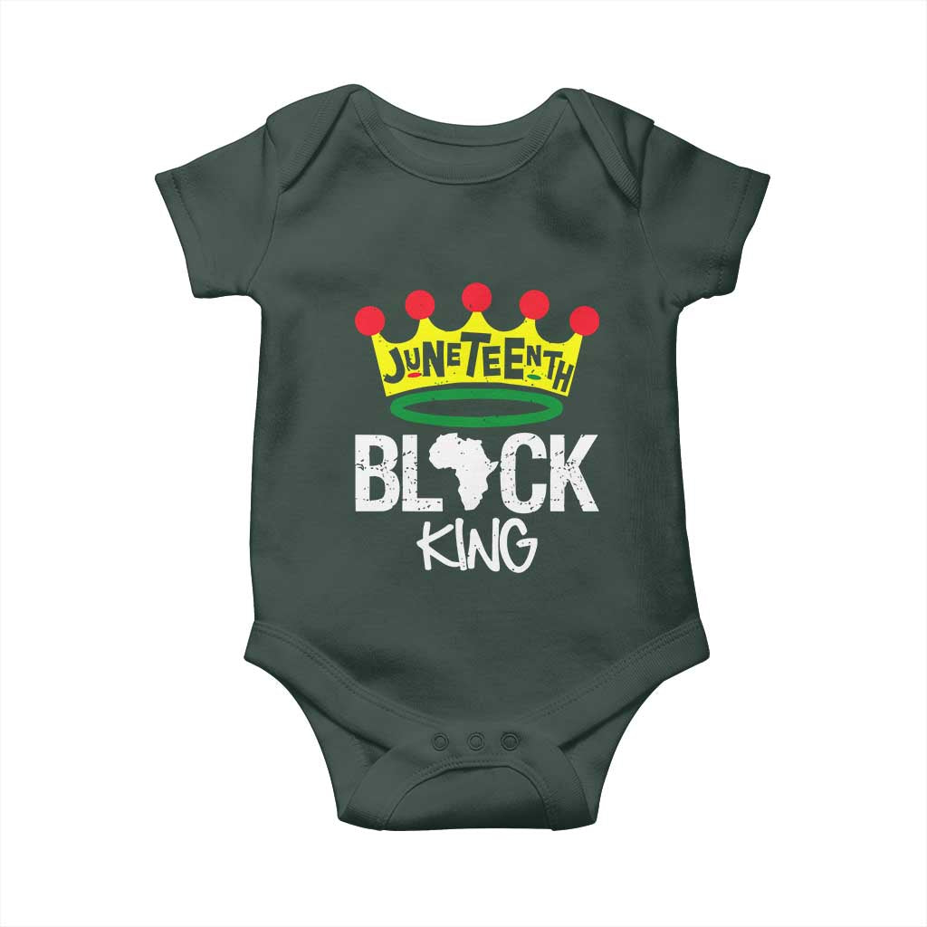 Juneteenth Black King Baby Onesie 1865 African Pride Black Power