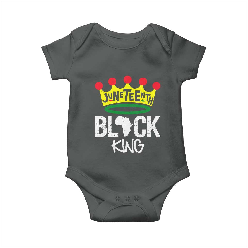 Juneteenth Black King Baby Onesie 1865 African Pride Black Power