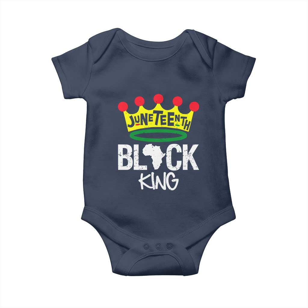 Juneteenth Black King Baby Onesie 1865 African Pride Black Power