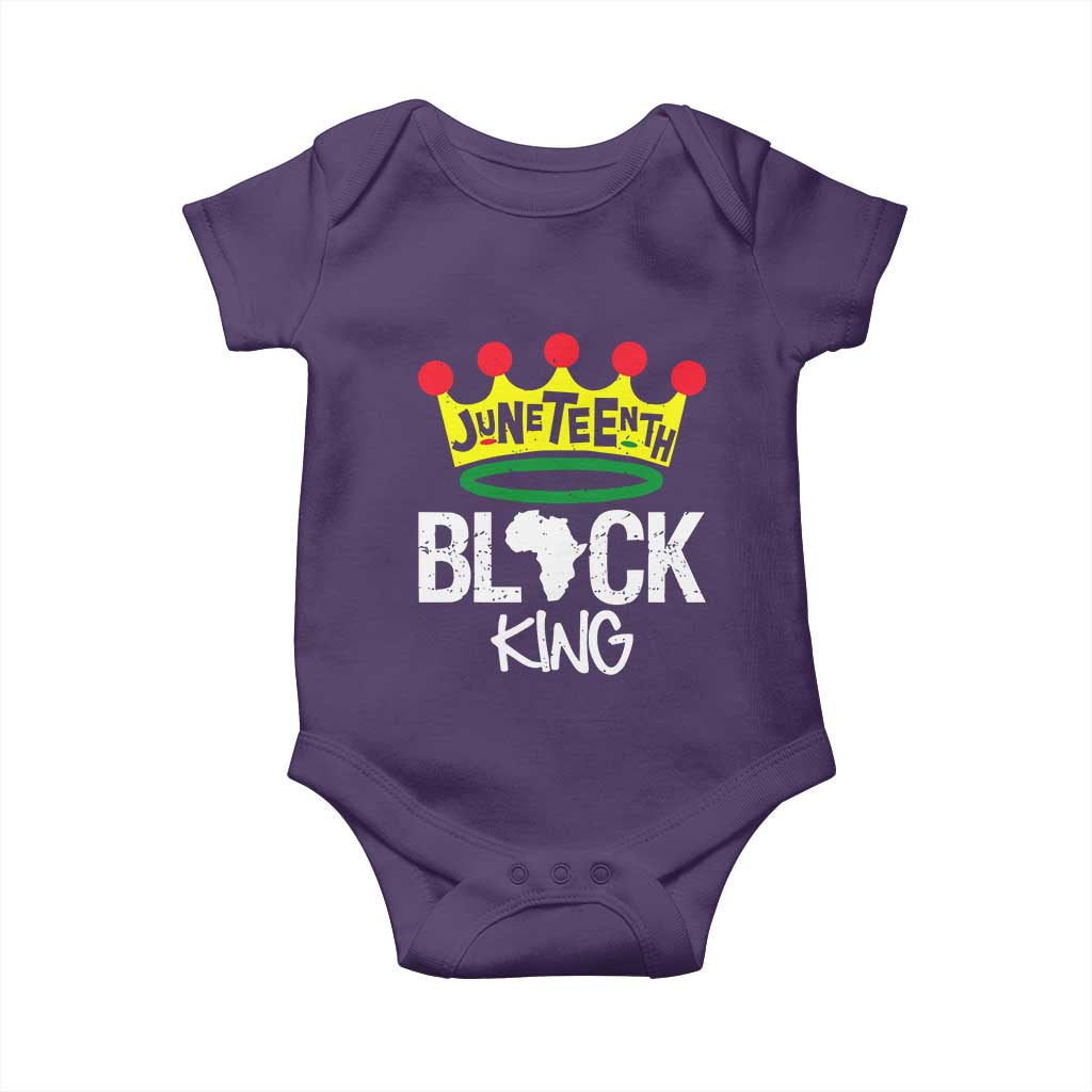 Juneteenth Black King Baby Onesie 1865 African Pride Black Power