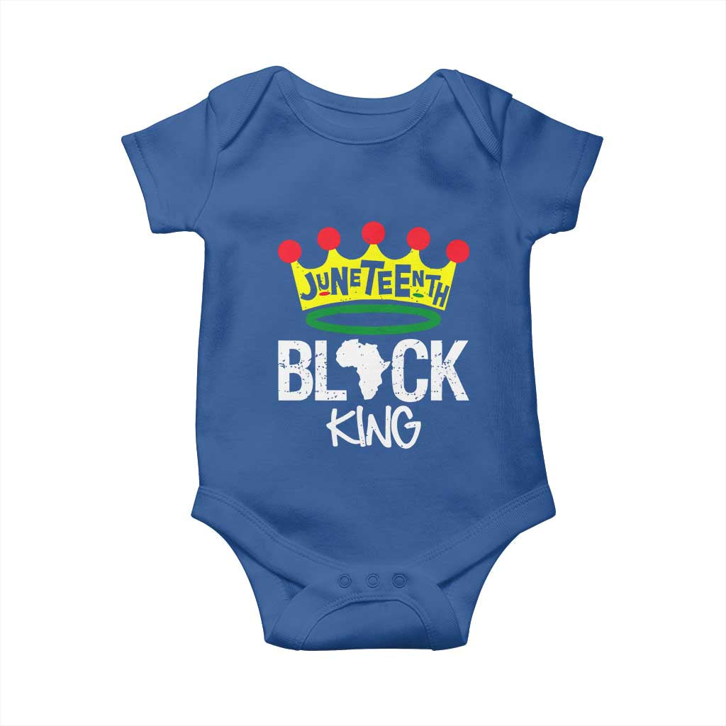 Juneteenth Black King Baby Onesie 1865 African Pride Black Power