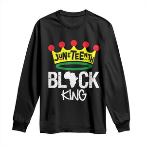 Juneteenth Black King Long Sleeve Shirt 1865 African Pride Black Power