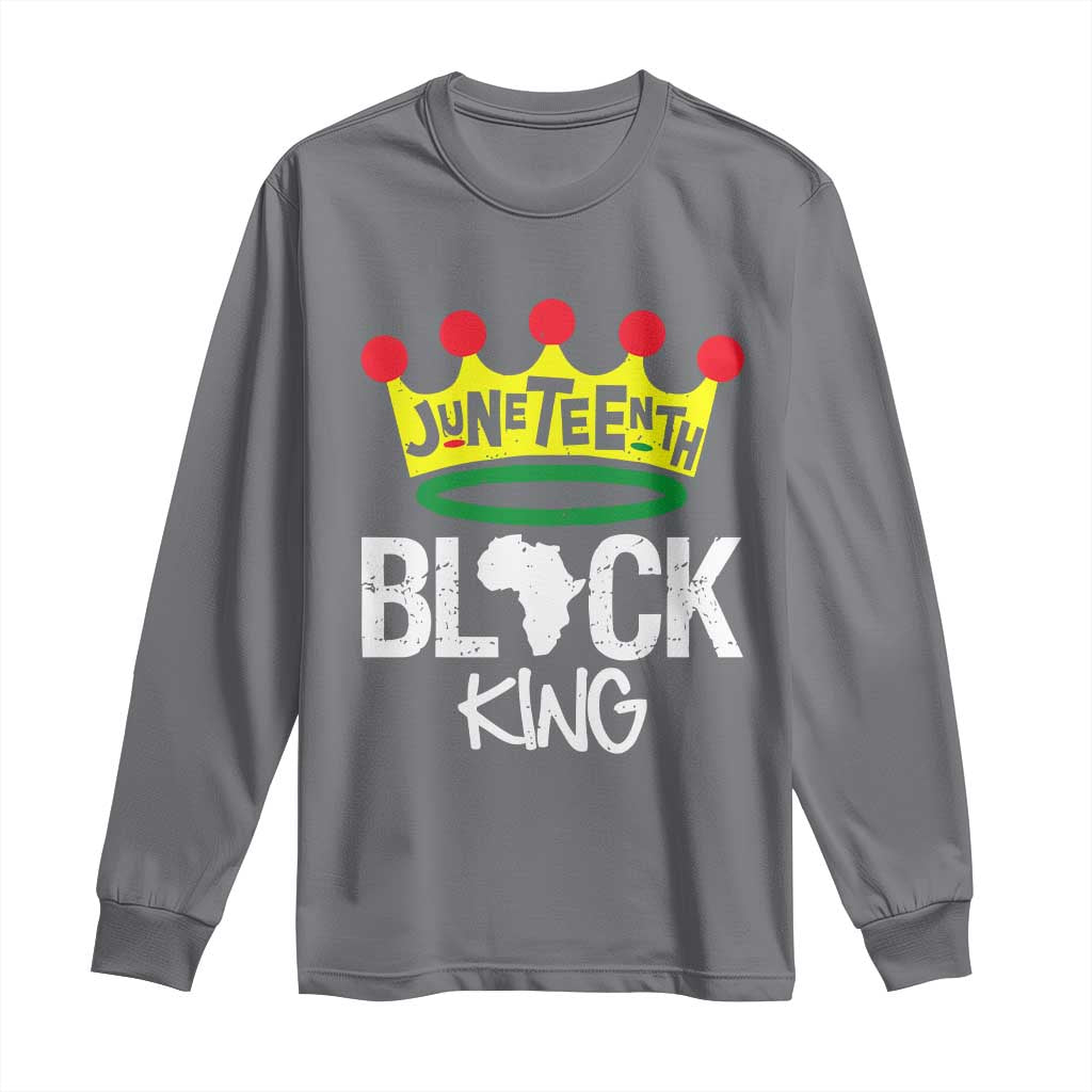 Juneteenth Black King Long Sleeve Shirt 1865 African Pride Black Power