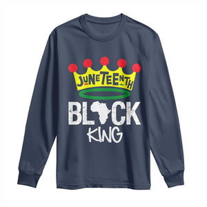 Juneteenth Black King Long Sleeve Shirt 1865 African Pride Black Power