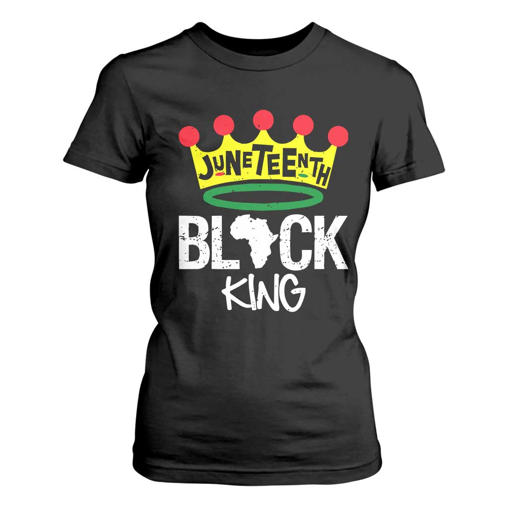 Juneteenth Black King T Shirt For Women 1865 African Pride Black Power