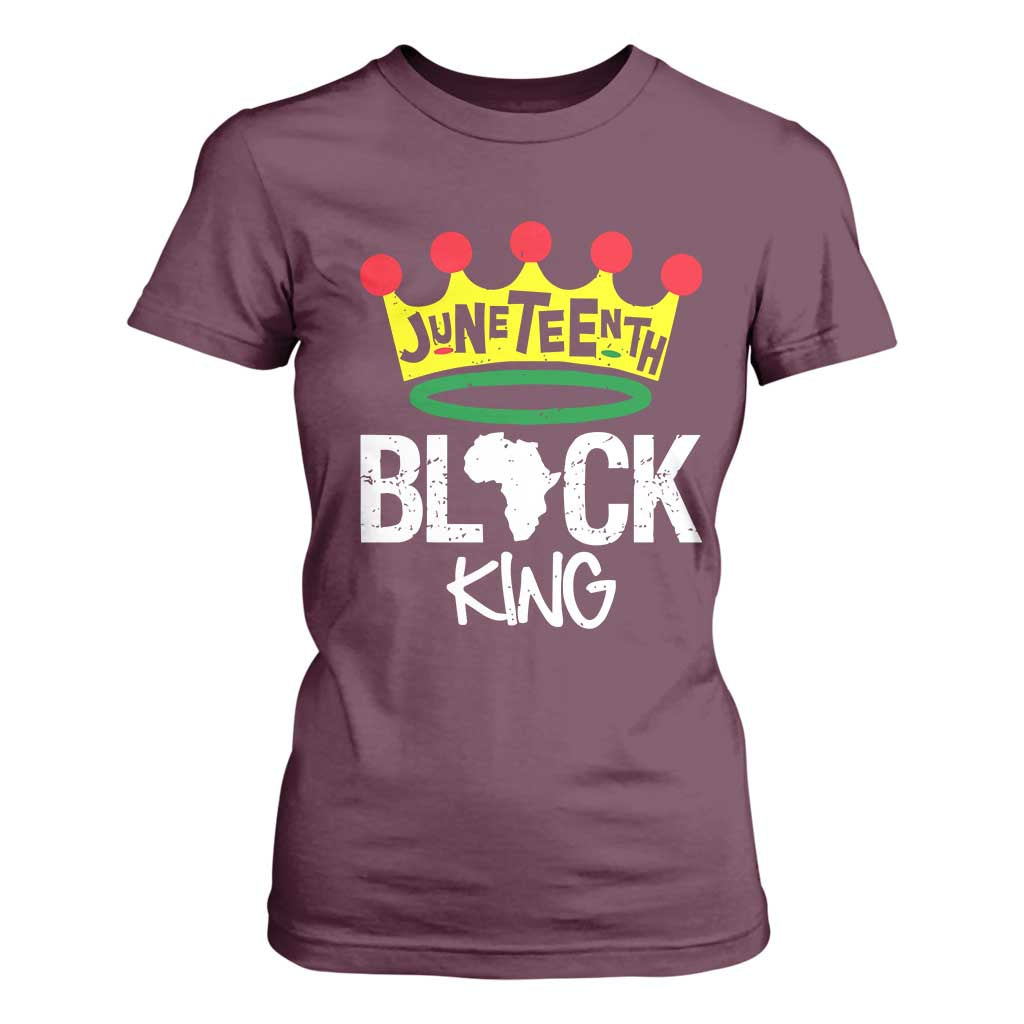 Juneteenth Black King T Shirt For Women 1865 African Pride Black Power
