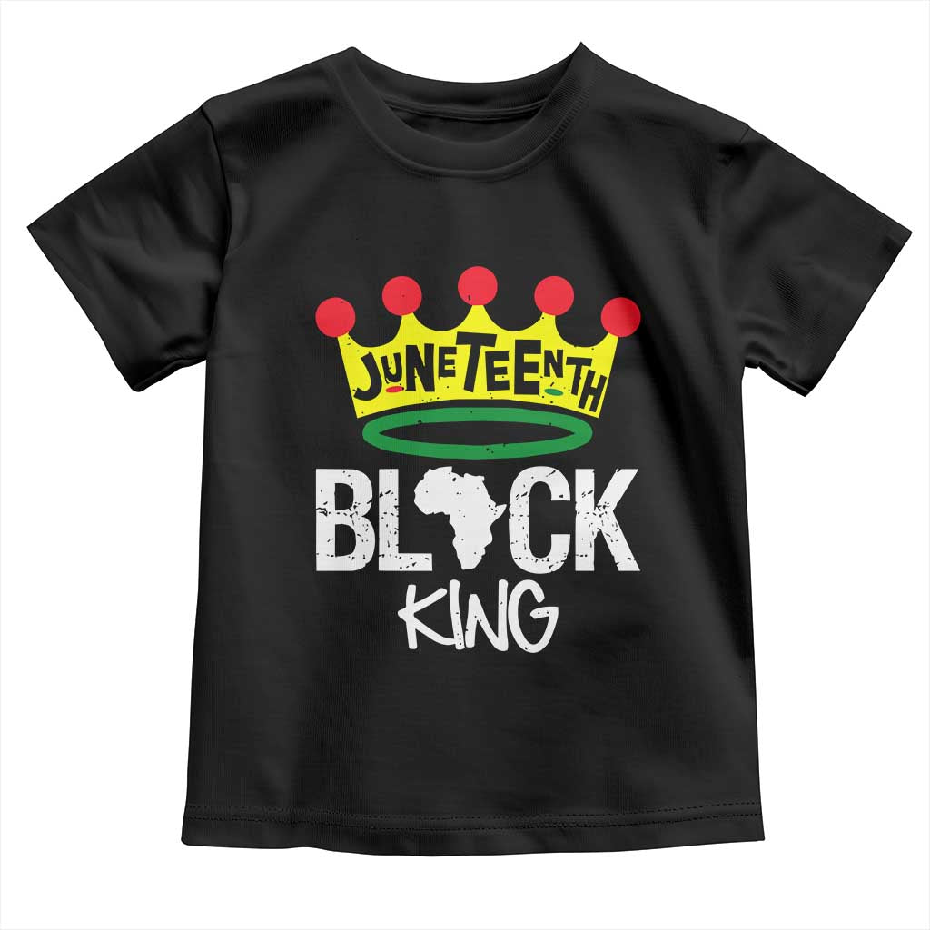 Juneteenth Black King Toddler T Shirt 1865 African Pride Black Power