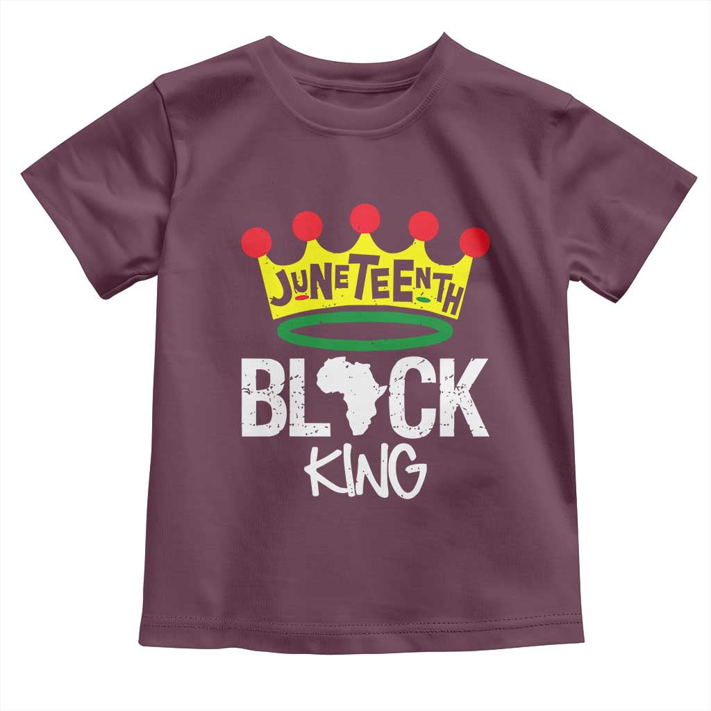 Juneteenth Black King Toddler T Shirt 1865 African Pride Black Power