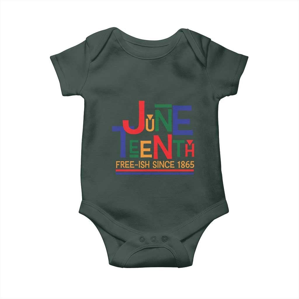 Free Ish Since 1865 Baby Onesie Juneteenth Celebration Retro