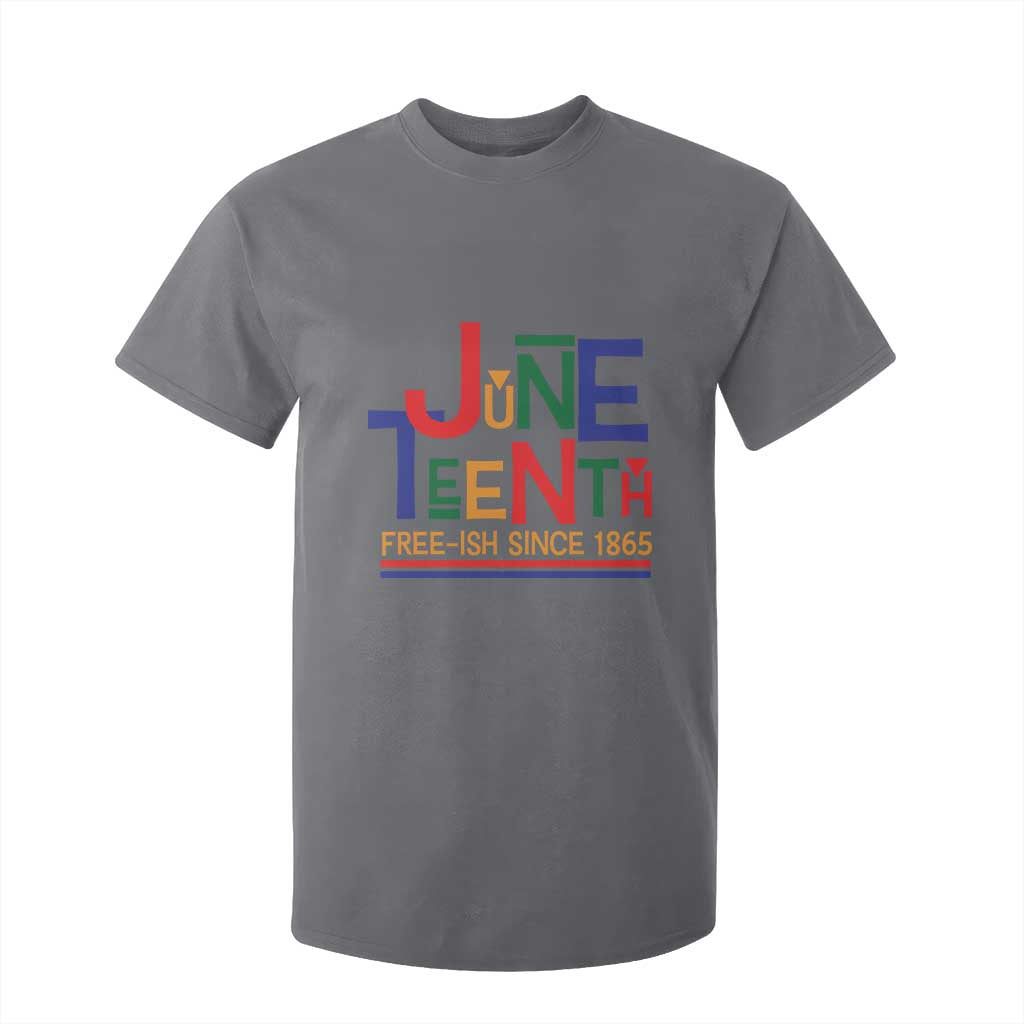 Free Ish Since 1865 T Shirt For Kid Juneteenth Celebration Retro