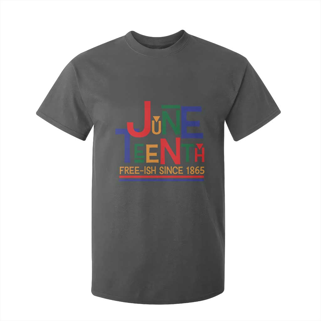 Free Ish Since 1865 T Shirt For Kid Juneteenth Celebration Retro