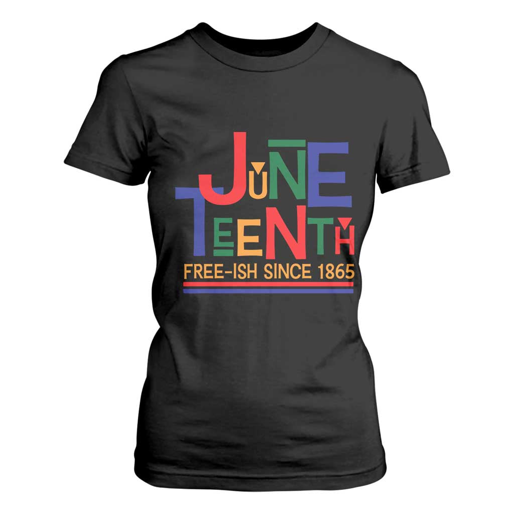 Free Ish Since 1865 T Shirt For Women Juneteenth Celebration Retro