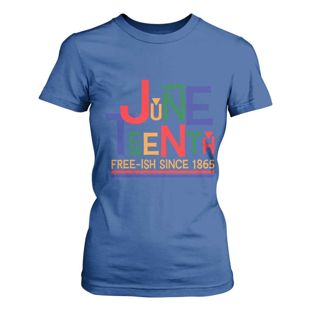 Free Ish Since 1865 T Shirt For Women Juneteenth Celebration Retro