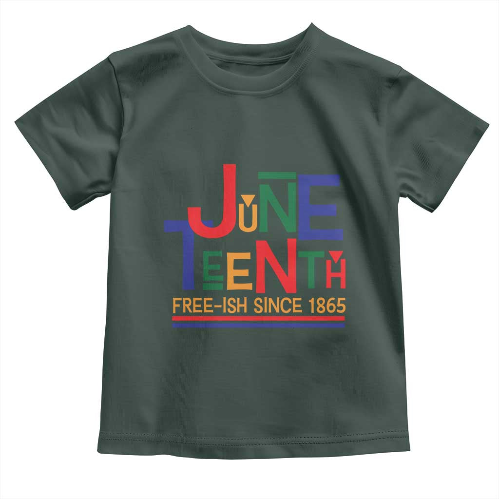 Free Ish Since 1865 Toddler T Shirt Juneteenth Celebration Retro