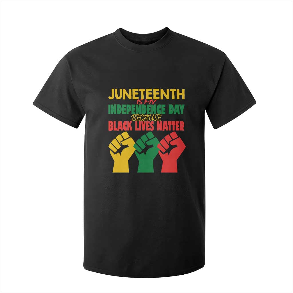 Juneteenth Is My Independence Day T Shirt For Kid Because BLM