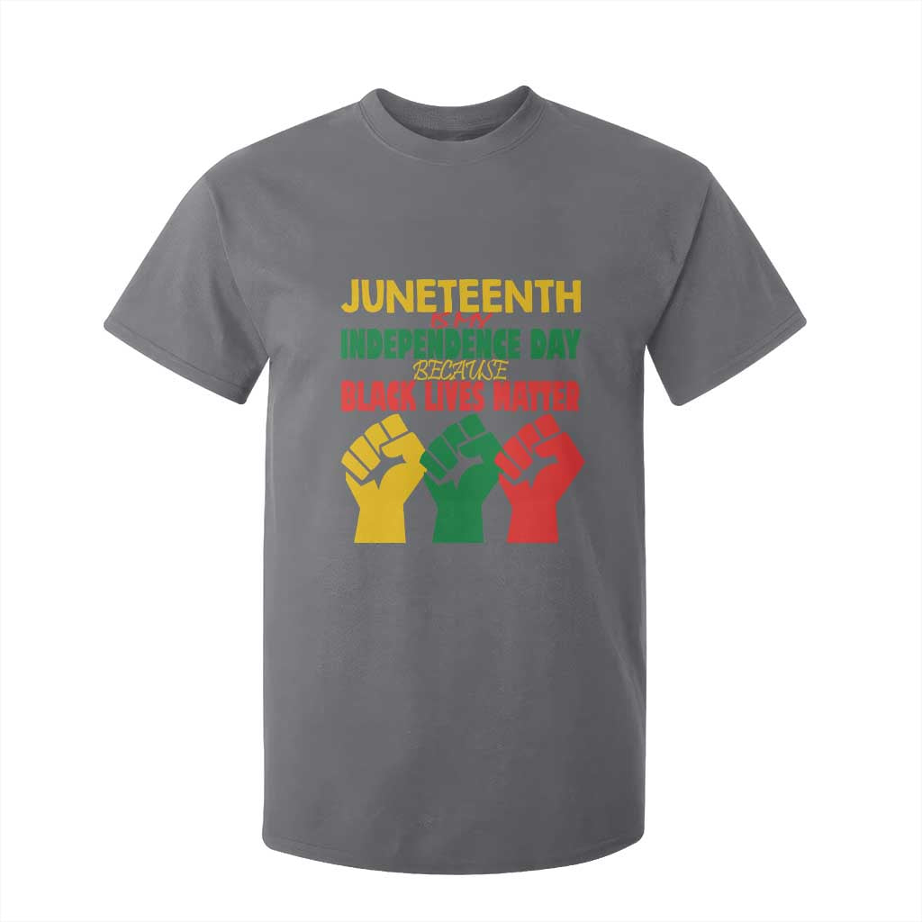 Juneteenth Is My Independence Day T Shirt For Kid Because BLM