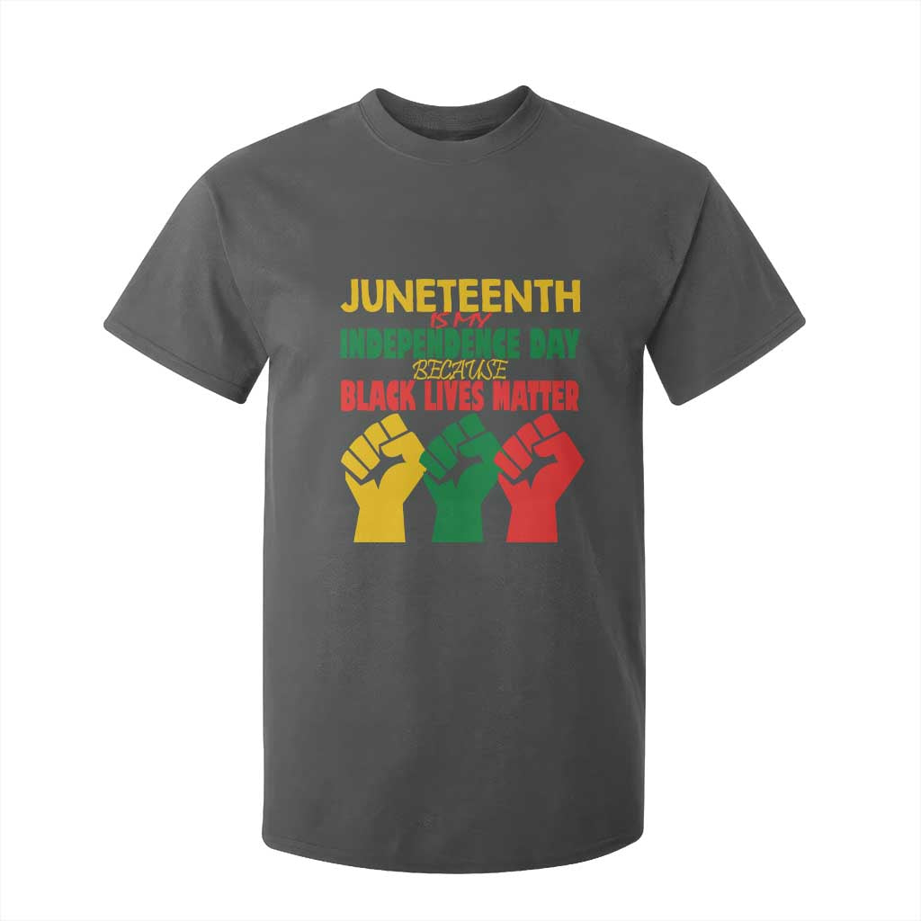 Juneteenth Is My Independence Day T Shirt For Kid Because BLM