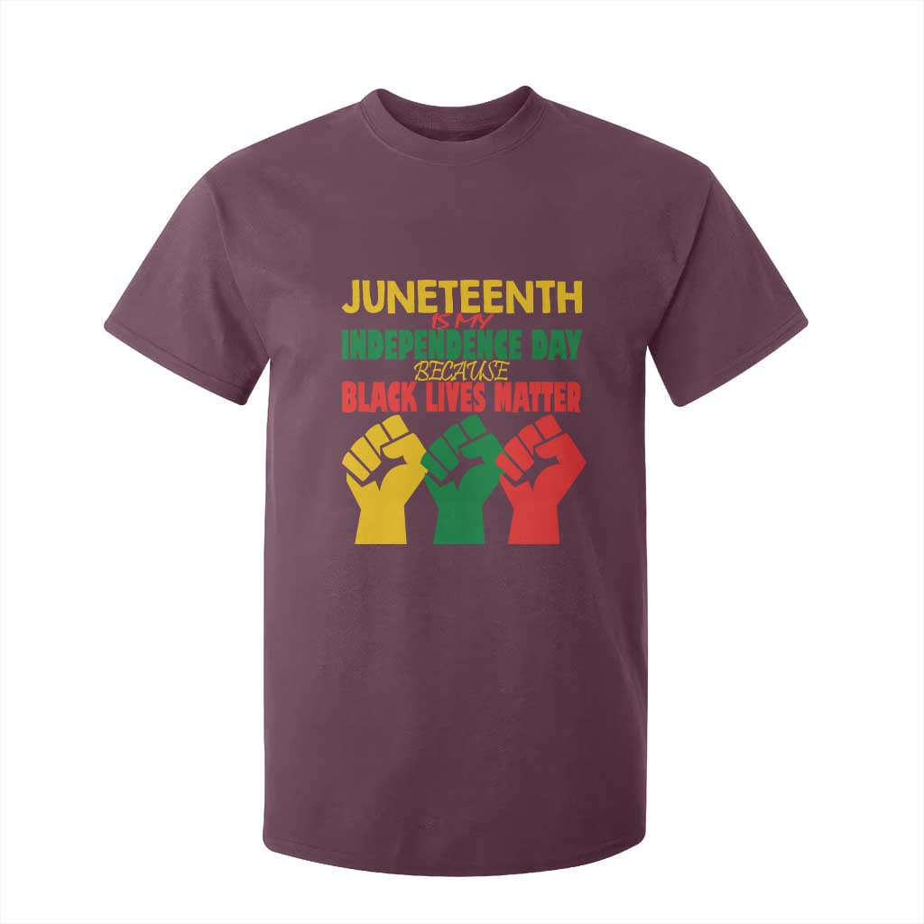 Juneteenth Is My Independence Day T Shirt For Kid Because BLM