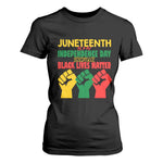 Juneteenth Is My Independence Day T Shirt For Women Because BLM