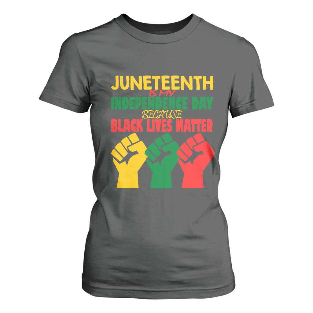 Juneteenth Is My Independence Day T Shirt For Women Because BLM