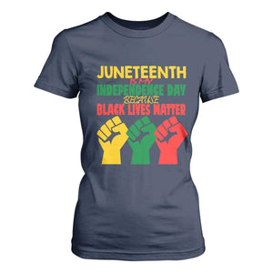 Juneteenth Is My Independence Day T Shirt For Women Because BLM