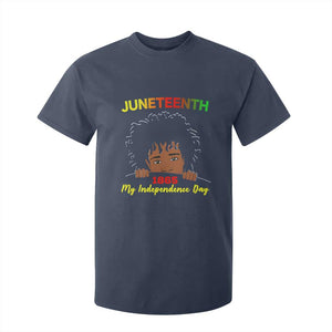 Celebrate Juneteenth Independence T Shirt For Kid Teen Youth Afro Locs Black Boy