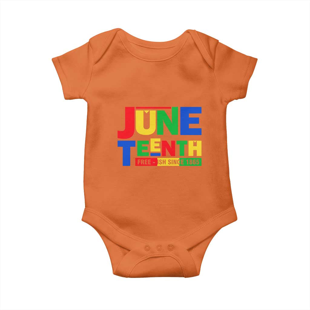 Juneteenth Free Ish Since 1865 Baby Onesie
