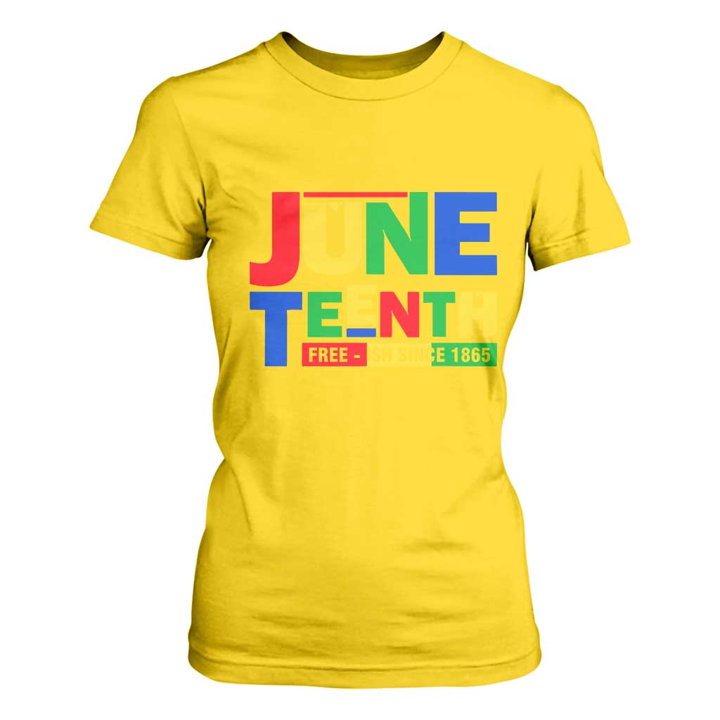 Juneteenth Free Ish Since 1865 T Shirt For Women