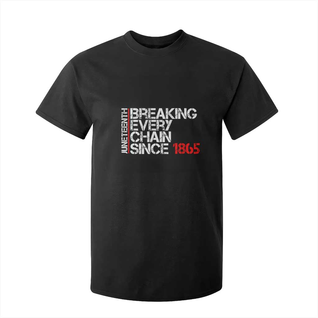 Juneteenth Breaking Every Chain T Shirt For Kid Since 1865
