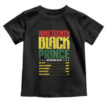 Juneteenth Black Prince Nutrition Facts Toddler T Shirt