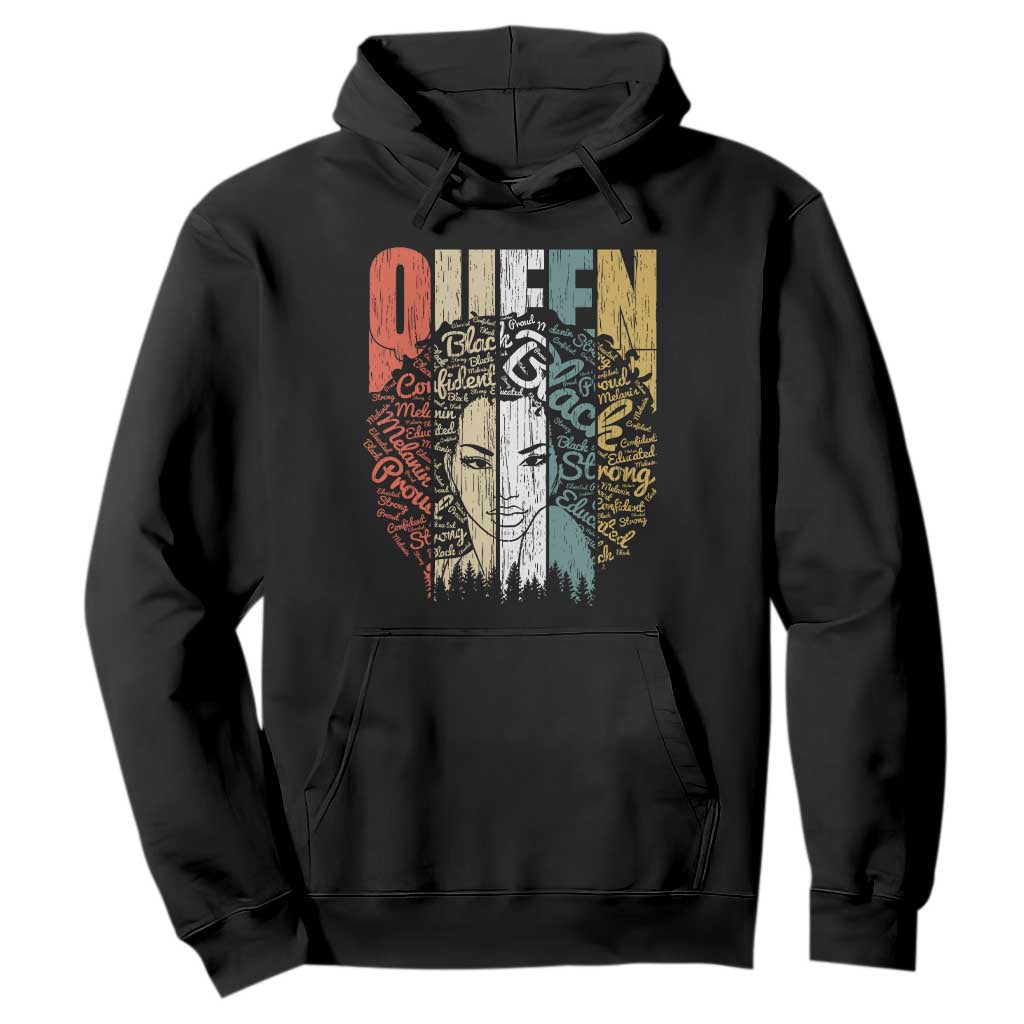 Black History Education Hoodie For Women Educated Strong Black Queen