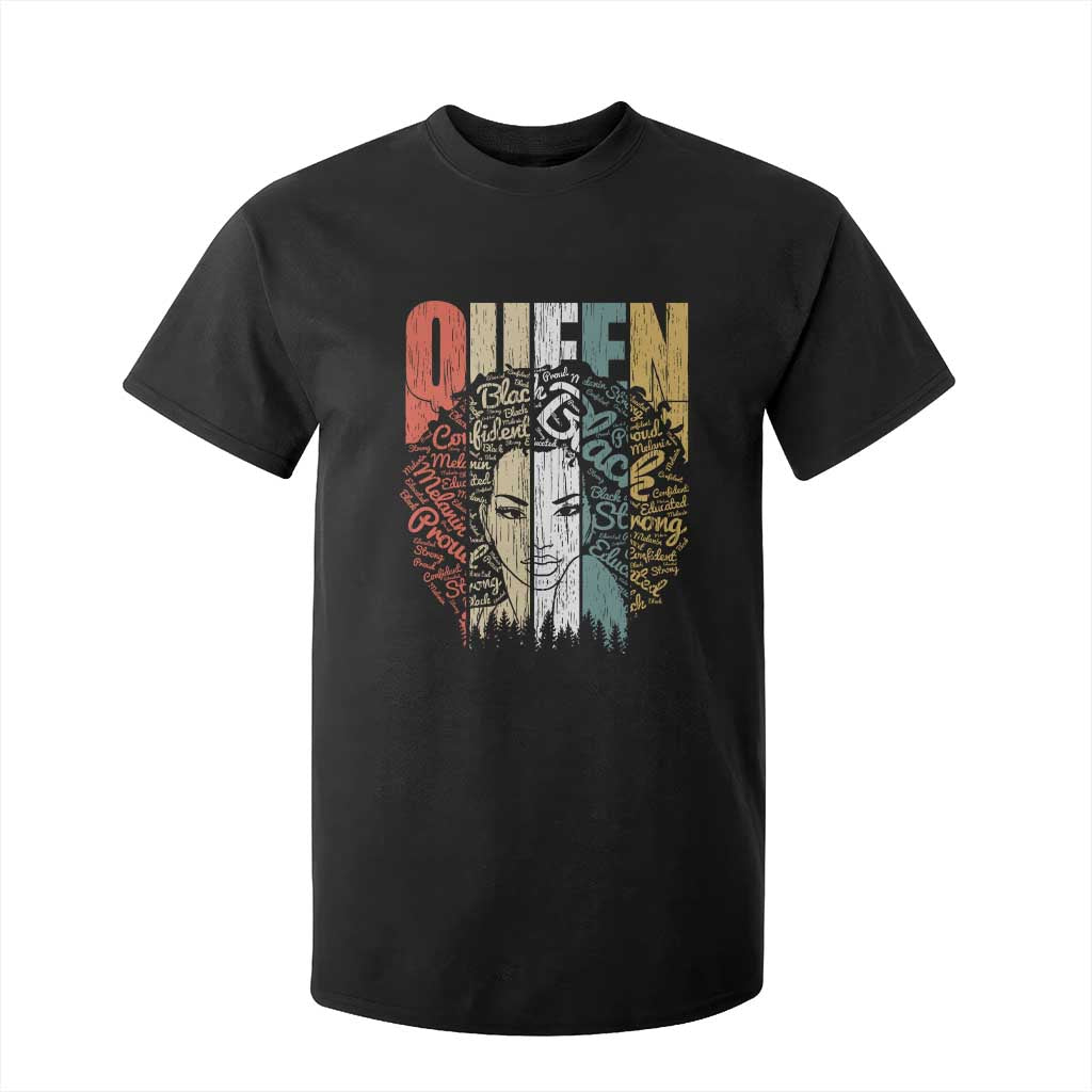 Black History Education T Shirt For Kid For Women Educated Strong Black Queen