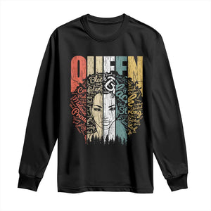 Black History Education Long Sleeve Shirt For Women Educated Strong Black Queen