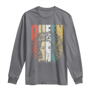 Black History Education Long Sleeve Shirt For Women Educated Strong Black Queen