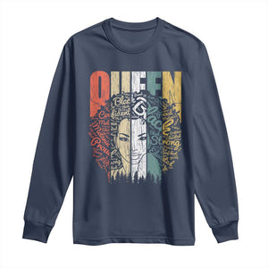 Black History Education Long Sleeve Shirt For Women Educated Strong Black Queen