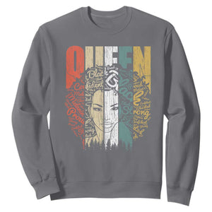 Black History Education Sweatshirt For Women Educated Strong Black Queen