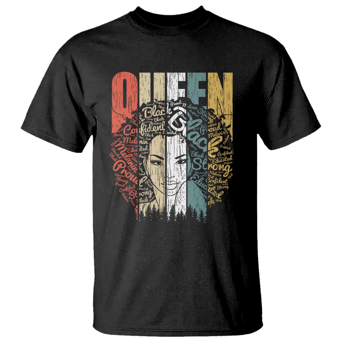 Black History Education T Shirt For Women Educated Strong Black Queen