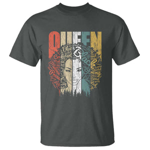 Black History Education T Shirt For Women Educated Strong Black Queen