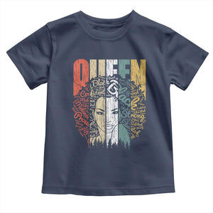 Black History Education Toddler T Shirt For Women Educated Strong Black Queen