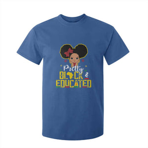 Pretty Black and Educated T Shirt For Kid I Am The Strong Afro Queen