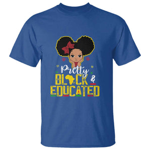 Pretty Black and Educated T Shirt I Am The Strong Afro Queen