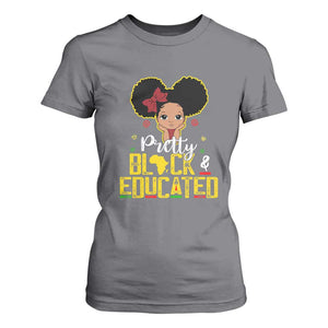 Pretty Black and Educated T Shirt For Women I Am The Strong Afro Queen