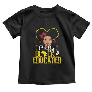 Pretty Black and Educated Toddler T Shirt I Am The Strong Afro Queen