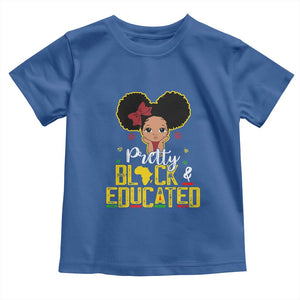 Pretty Black and Educated Toddler T Shirt I Am The Strong Afro Queen