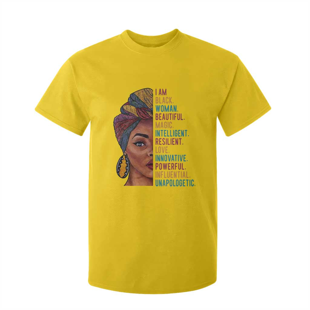 Black Woman T Shirt For Kid Beautiful Magic Intelligent Resilient Love African American Pride