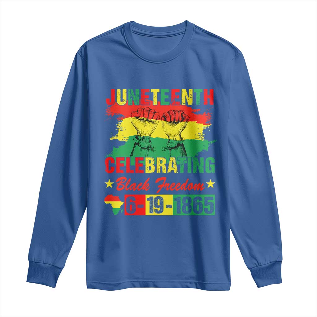 Juneteenth 1865 Long Sleeve Shirt Celebrating Black Freedom June 19th African American