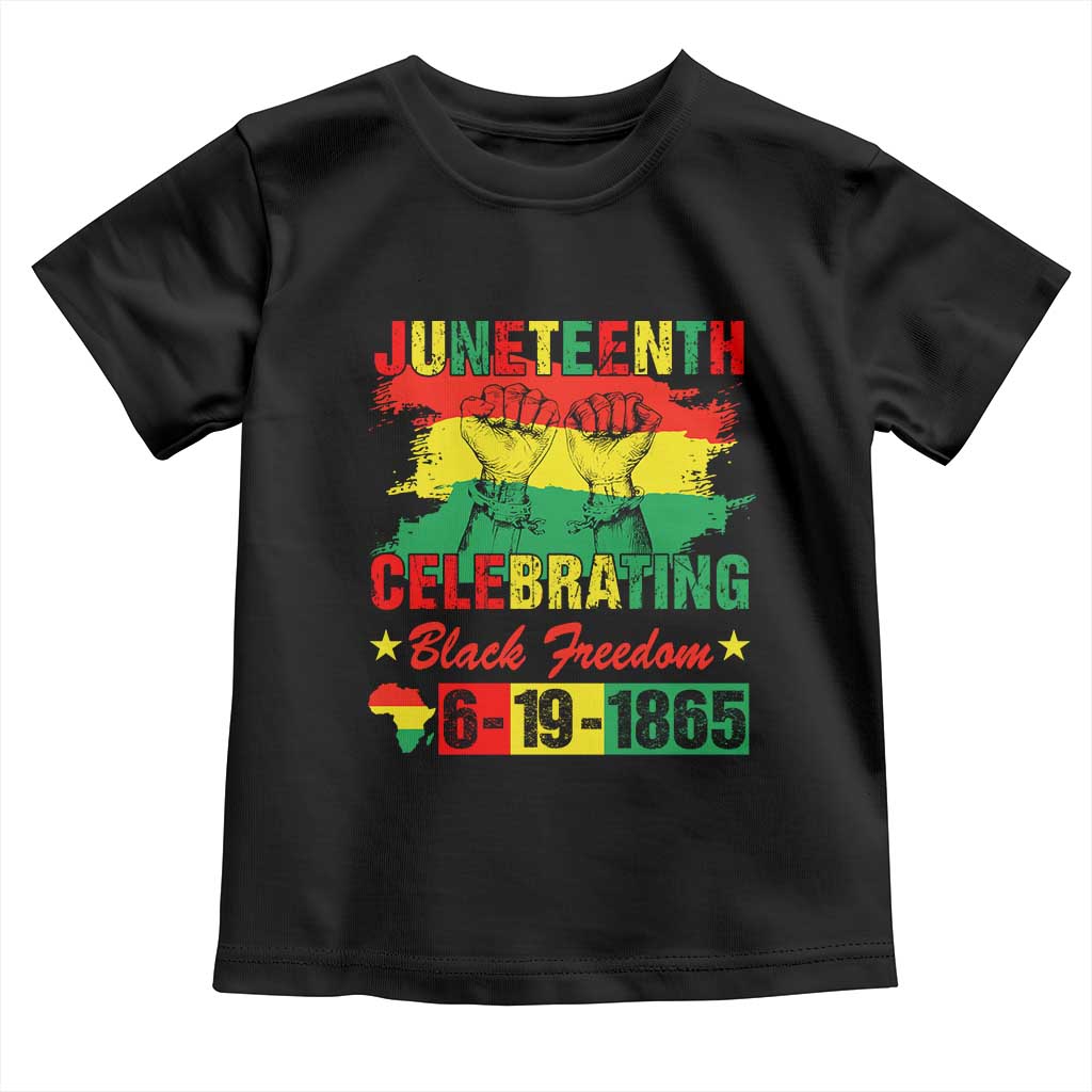 Juneteenth 1865 Toddler T Shirt Celebrating Black Freedom June 19th African American