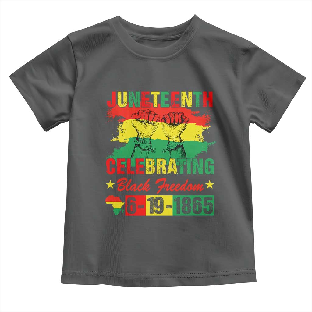 Juneteenth 1865 Toddler T Shirt Celebrating Black Freedom June 19th African American