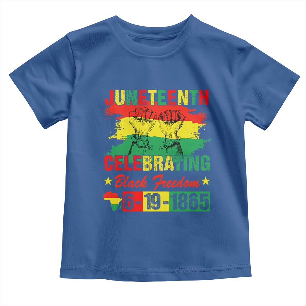 Juneteenth 1865 Toddler T Shirt Celebrating Black Freedom June 19th African American